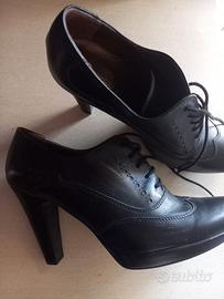 Scarpe stringate in vera pelle, Nero Giardini n.35