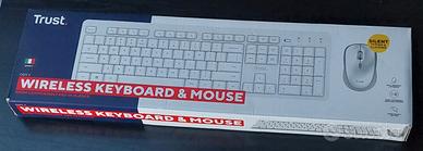 tastiera + mouse wireless trust nuovi sigillati