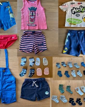 Set completo vestiti estivi per bambino 3-4 anni