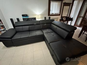 DIVANO ANGOLARE con letto e contenitore