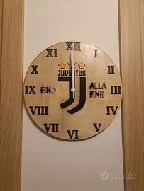 Orologio da parete artigianale Juventus – Legno