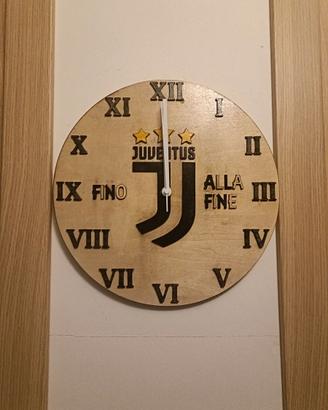 Orologio da parete artigianale Juventus – Legno