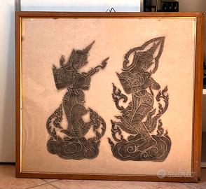Quadro Thai Temple Rubbing