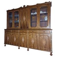 Credenza vintage di Legno Con 10 Ante e 5 cassetti