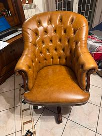 Poltrona in vera pelle inizi del ‘900