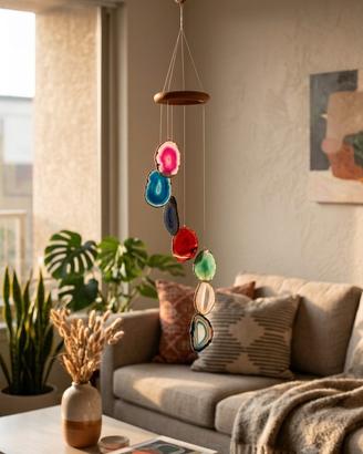 Decorazione in sospensione con agate 