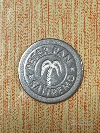 Raro Gettone 1960 Casino Peter Pan di Sanremo
