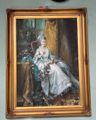 Quadro dipinto a mano olio su tela – Ritratto