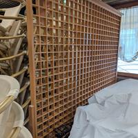 Separé/divisorio grigliato per sala 
