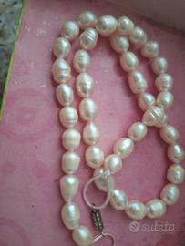 collana vera perle di fiume 