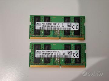 RAM 32GB (2x16GB) DDR4 2400 SODIMM SK hynix