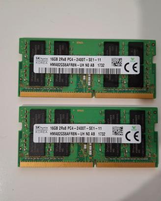 RAM 32GB (2x16GB) DDR4 2400 SODIMM SK hynix