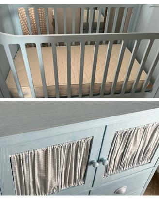 Set maxi fasciatoio + culla in legno