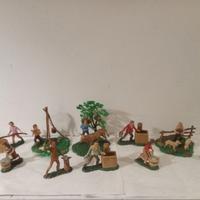 nardi soldatini presepe diorami rari