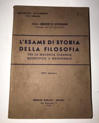 Bignami - L’esame di storia della filosofia 1948