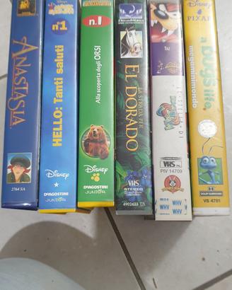 Lotto 6 VHS Cartoni Cult