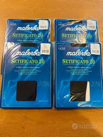 Set 4 pz collant caffè 20 den Malerba