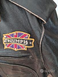 Giacca Triumph da moto in pelle taglia XL
