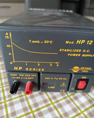 Alimentatore Stabilizzato ZG Modello HP12. 