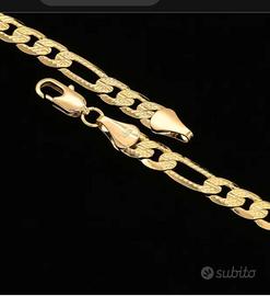 collana cubana placcata oro 