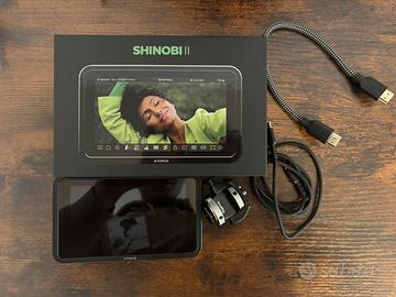 ATOMOS SHINOBI II + SHOE SMALL RIG + CAVO HDMI