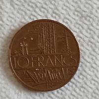 moneta da 10 franchi del 1980