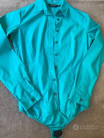 Camicia body turchese Amy Gee TG. 42