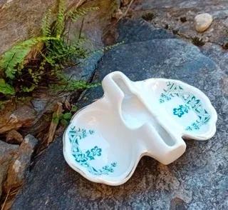 Saliera  porcellana Jugendstil  Bohemia '900