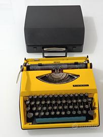 Macchina da scrivere Vintage Triumph Tippa  Gialla