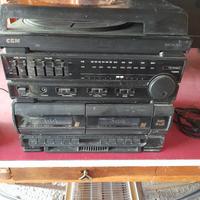2 vecchi stereo più casse 