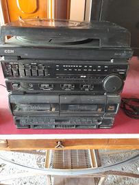 2 vecchi stereo più casse 