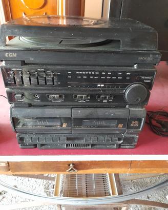 2 vecchi stereo più casse 