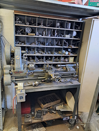 Tornio myford e pressa manuale cn acessori