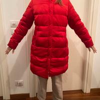 Piumino Moncler Lungo rosso originale