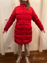 Piumino Moncler Lungo rosso originale