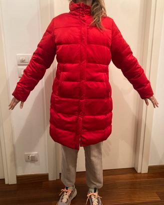 Piumino Moncler Lungo rosso originale