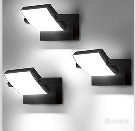 3 pezzi luci da parete esterno interno