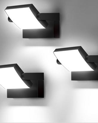 3 pezzi luci da parete esterno interno