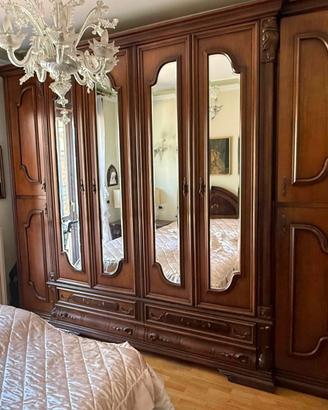 camera da letto matrimoniale in noce massello
