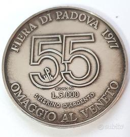 Moneta argento 0,925 55esima Fiera Padova 10g