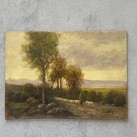 Dipinto olio su tavola Giovanni Pisano 1875-1964