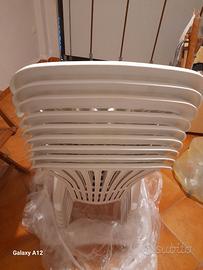 Sedie plastica giardino 