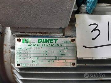 MOTORE DIMET 3KW 700GIRI N°31