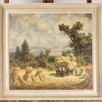 Karl Demetz (1909-1969) - Heuernte auf der Baar