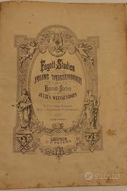 Antico spartito libro di studio del fagotto 1800