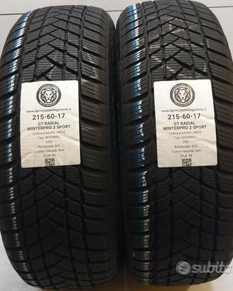 2 gomme 215 60 17 gt radial a48002