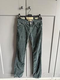 Pantaloni Jacob Cohen di velluto a coste verdi