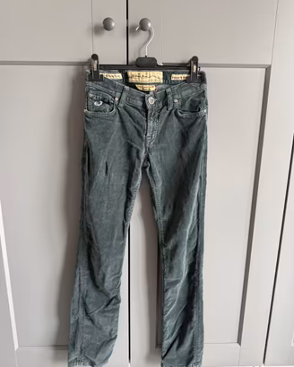 Pantaloni Jacob Cohen di velluto a coste verdi