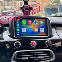 Autoradio 9'' 4+64GB Android 14 Per FIAT 500X