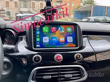Autoradio 9'' 4+64GB Android 14 Per FIAT 500X